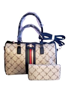 Boston Bag with Wallet - Bee Design